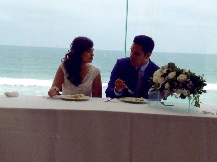 primera comida como esposos