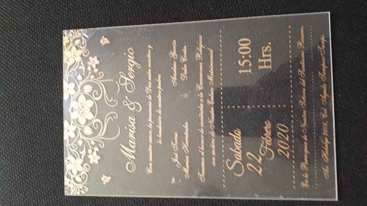 Invitaciones de acrílico - 1