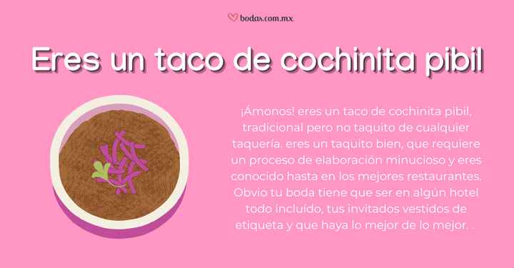 RESULTADOS: Dime qué boda quieres y te diré que taco eres 🌮 - 3