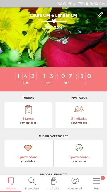 ¿Cuántos días faltan para tu día B? - 1