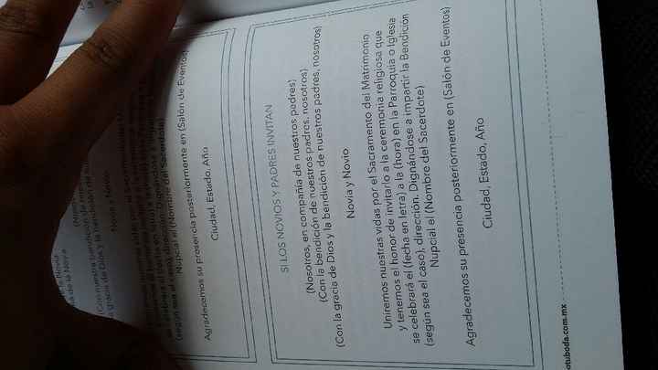 ¿qué lleva una invitación de boda? - 2