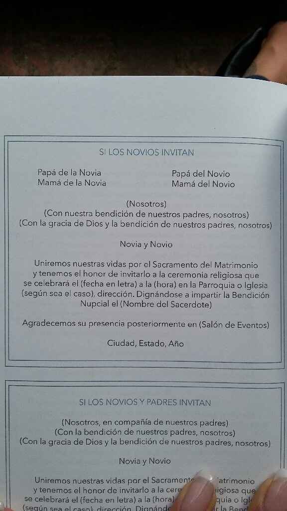 ¿qué lleva una invitación de boda? - 3