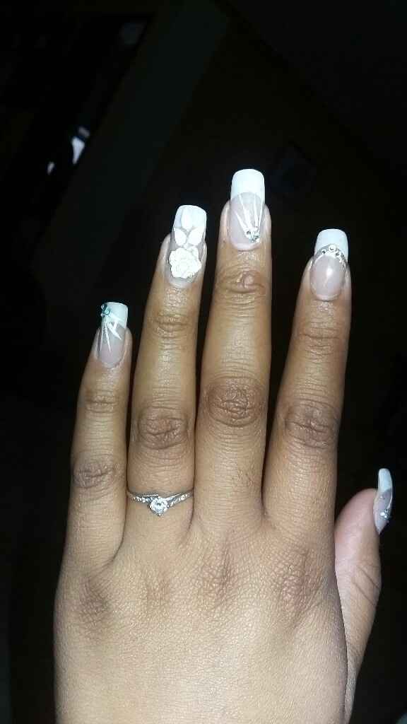 Octubre rosa:  uñas de novia - 1