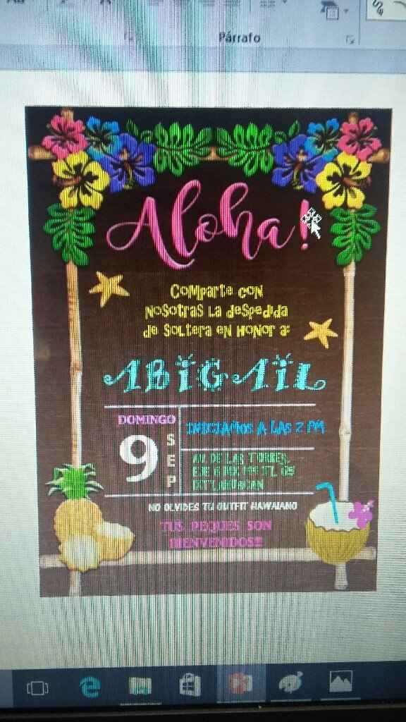 Las invitaciones de la despedida - 1