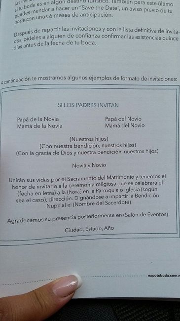 ¿qué lleva una invitación de boda? - 1