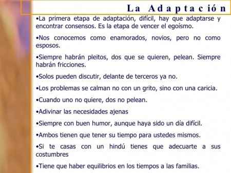 ADAPTACION AL MATRIMONIO
