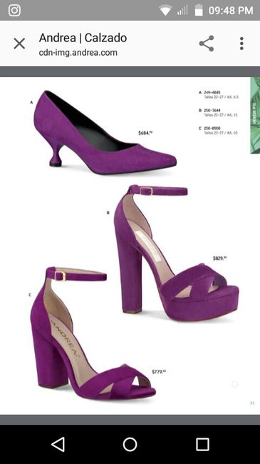 Zapatilla en morado - 1