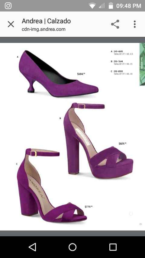Zapatilla en morado - 1