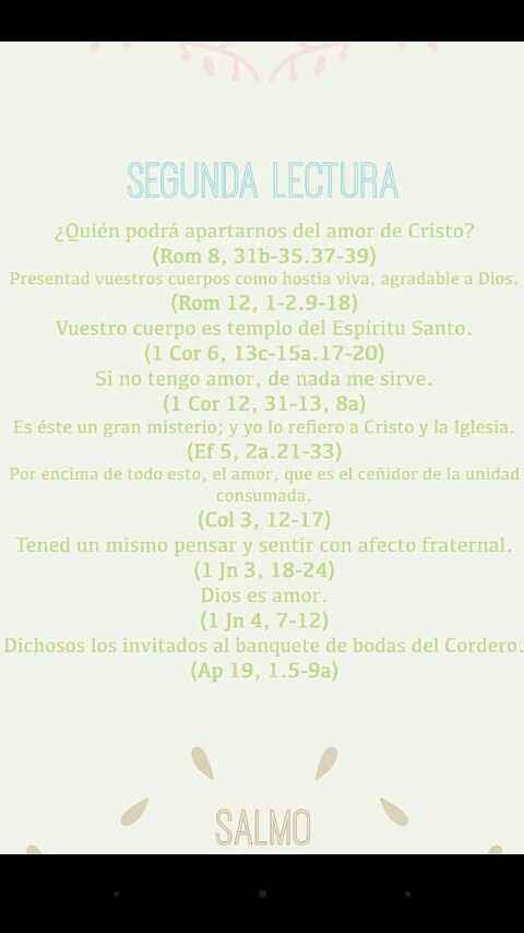 Lecturas para la ceremonia 💒 - 2