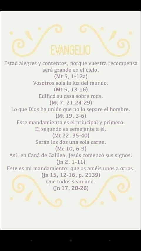 Lecturas para la ceremonia 💒 - 4