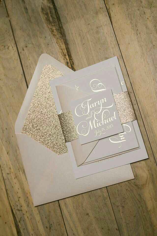 Invitaciones brillosas - 2