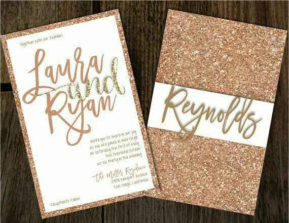 Invitaciones brillosas - 5