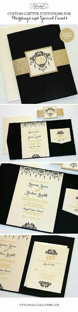 Invitaciones brillosas - 6