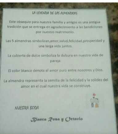 Ayuda con significado de las almendras en una boda - 1