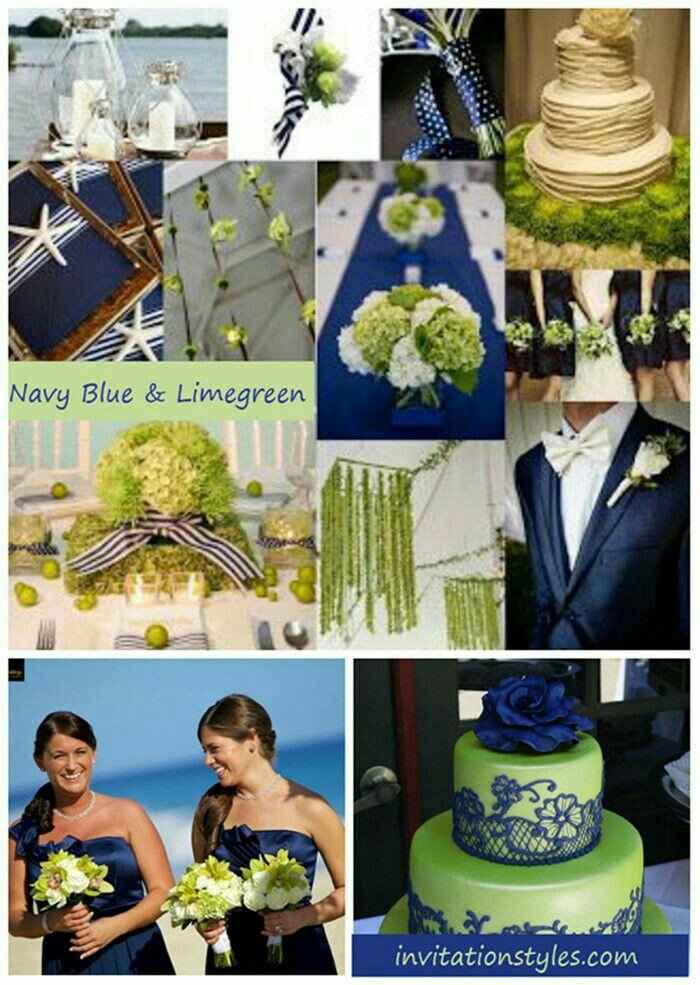 Combinaciones de colores en azul y verde - 4