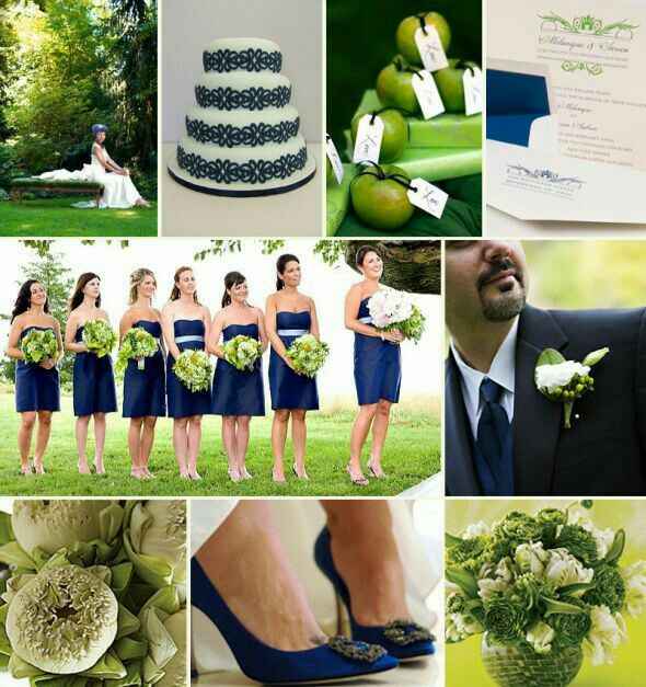 Combinaciones de colores en azul y verde - 5
