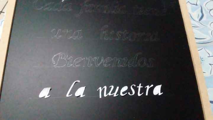 Pizarra de bienvenida diy 📏✂ - 3