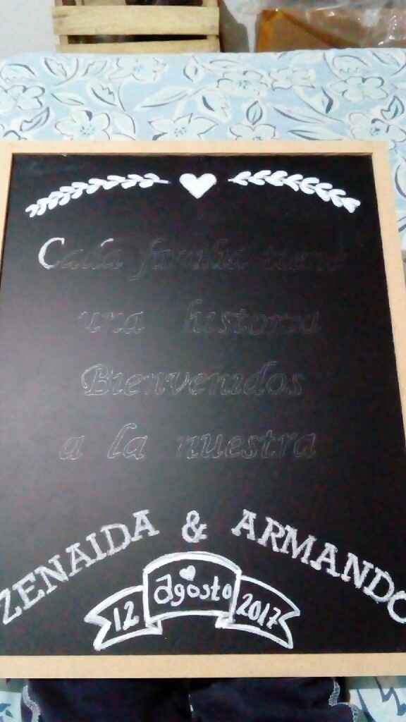 Pizarra de bienvenida diy 📏✂ - 4
