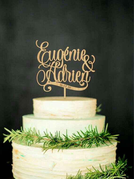 Cake topper inspiración z&a - 1