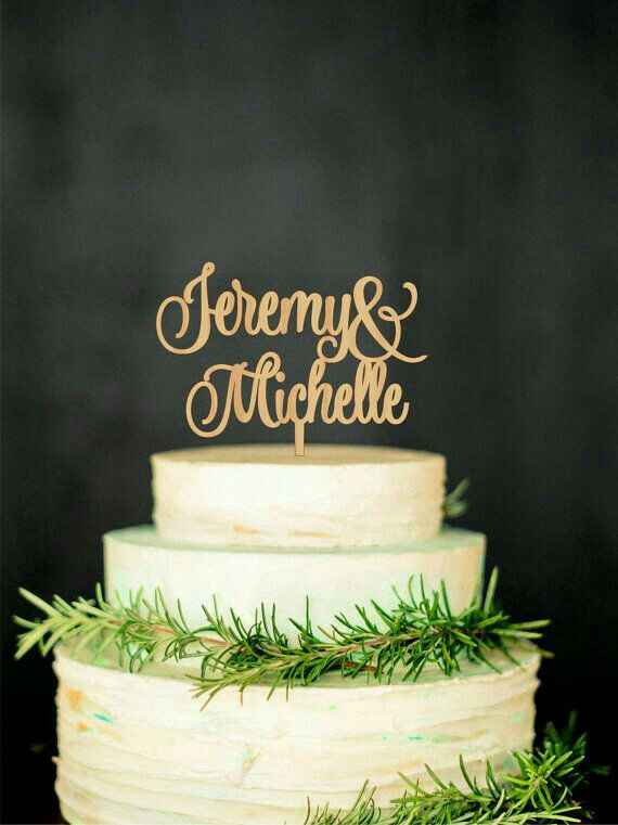 Cake topper inspiración z&a - 2