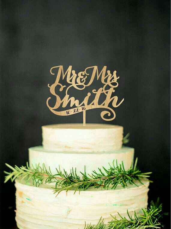 Cake topper inspiración z&a - 17