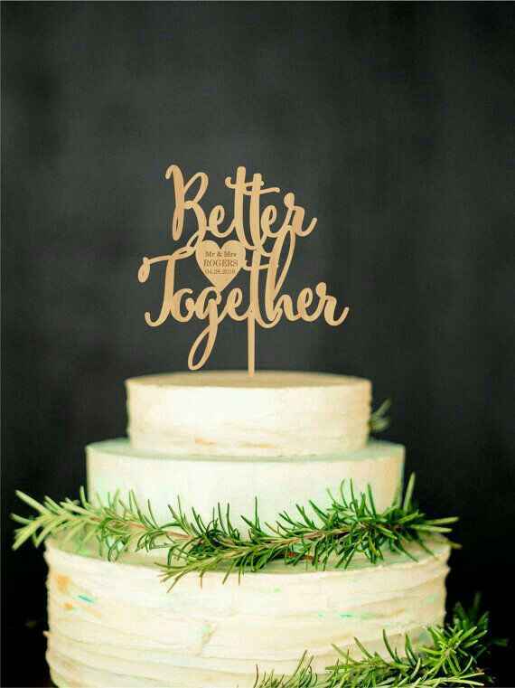 Cake topper inspiración z&a - 41