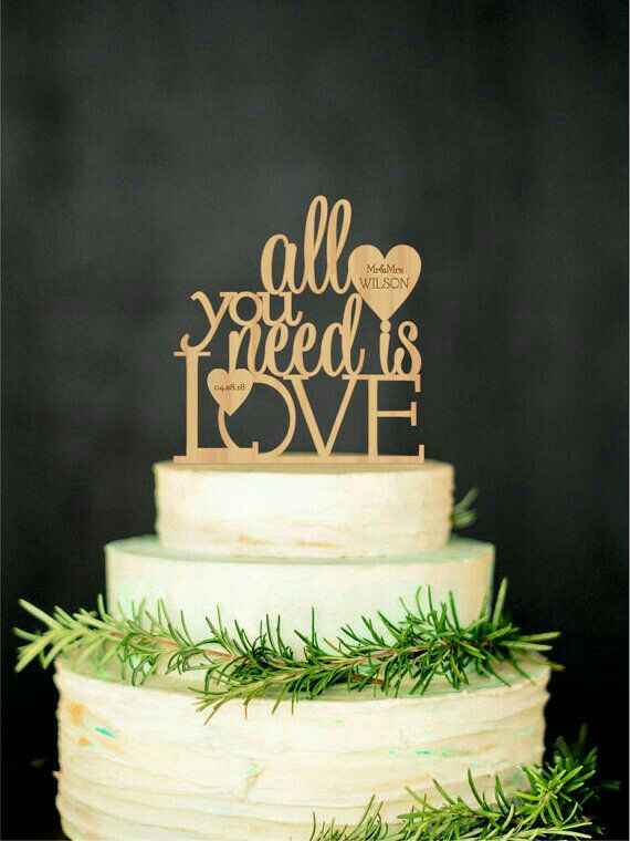 Cake topper inspiración z&a - 52