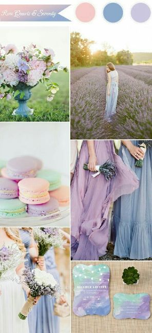 Combinaciones de colores en rosa y azul - 3