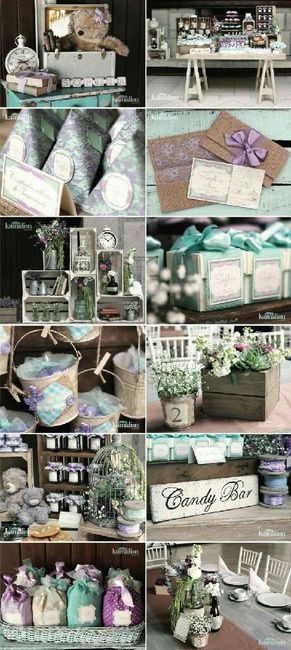 Combinación de colores en color lila y menta - 3