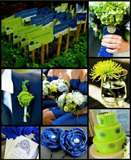 Combinaciones de colores en azul y verde - 3