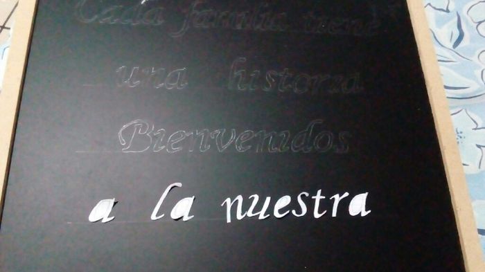 Pizarra de bienvenida diy 📏✂ - 3