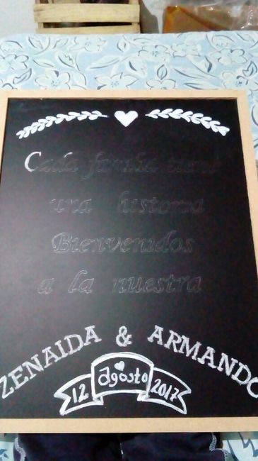 Pizarra de bienvenida diy 📏✂ - 4