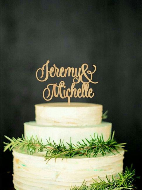 Cake topper inspiración z&a - 2