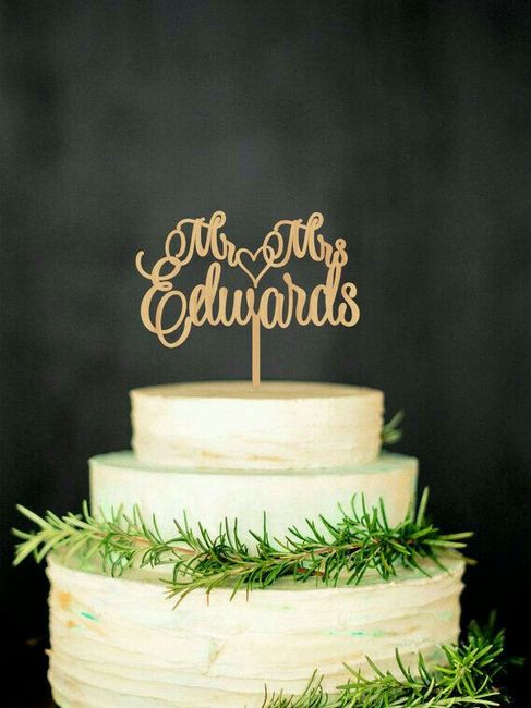 Cake topper inspiración z&a - 3