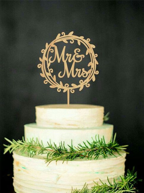 Cake topper inspiración z&a - 13