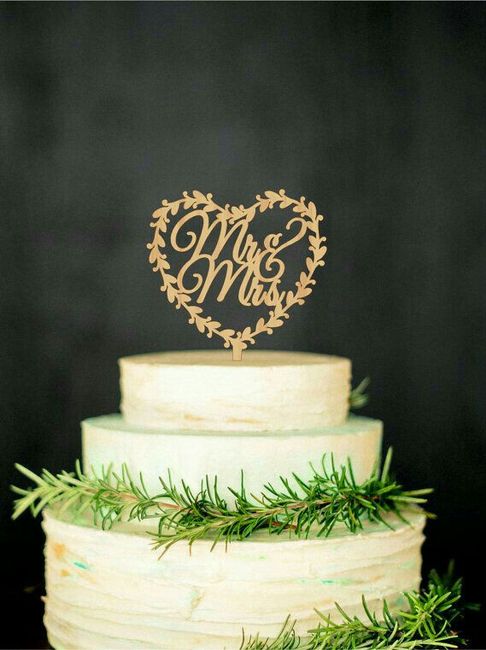 Cake topper inspiración z&a - 14
