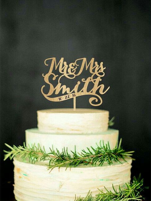 Cake topper inspiración z&a - 17