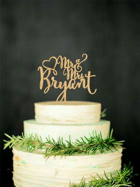 Cake topper inspiración z&a - 20