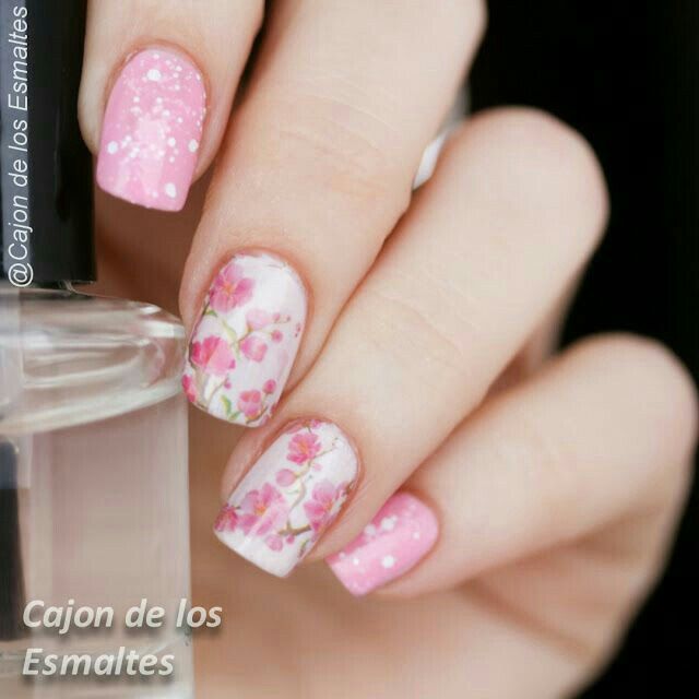  Uñas con flores - 16