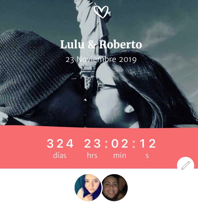 Mi marcador en el primer día del año 2019⏳👰🏻🤵🏻 - 1