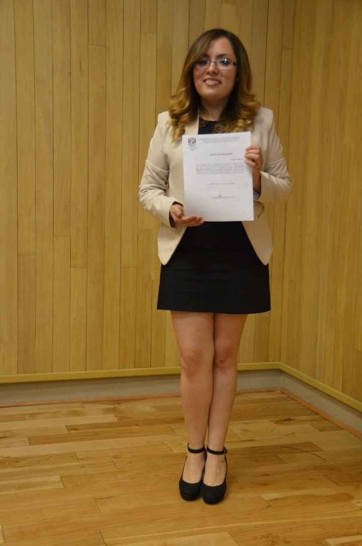 Con el acta de examen