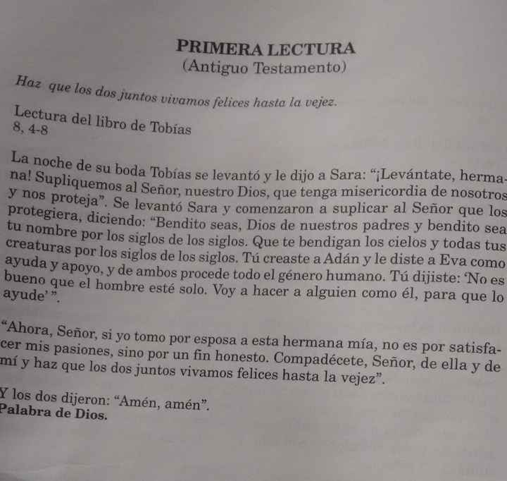 Lectura del Libro de Tobías