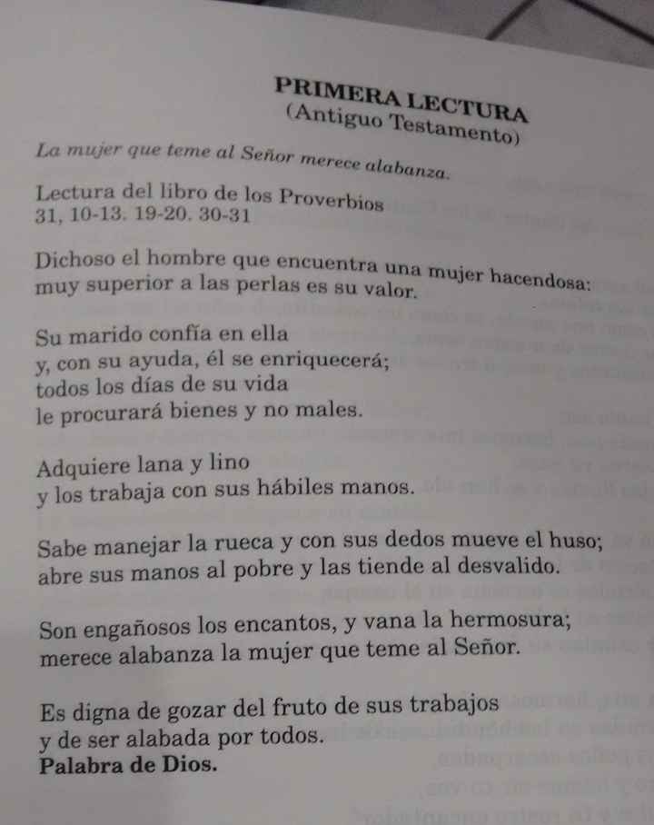 Lectura del Libro de los Proverbios