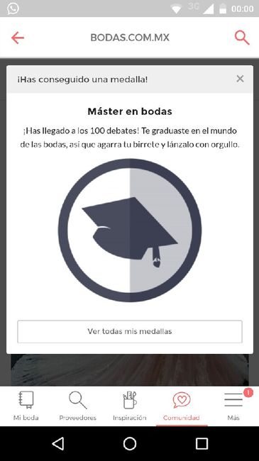 Máster en bodas! nueva medalla! - 1