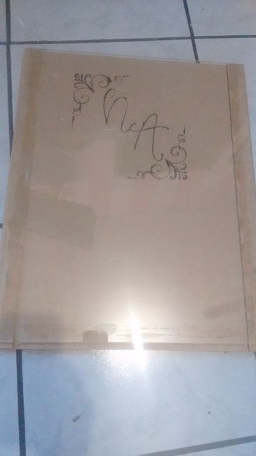 Paso 4 , colocación de  vidrio