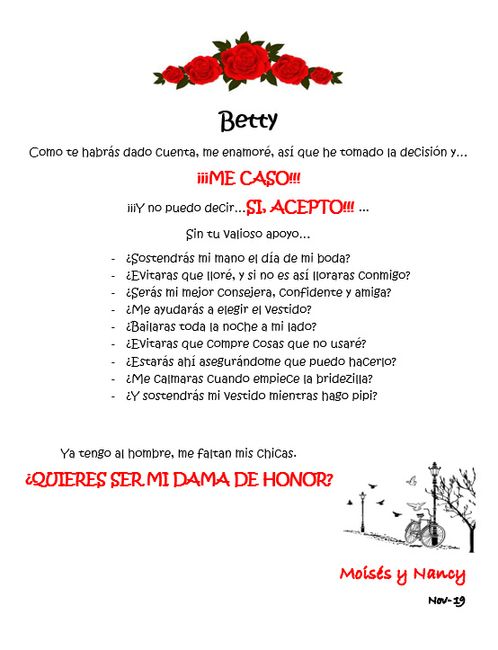 Quieres ser mi Dama? 3
