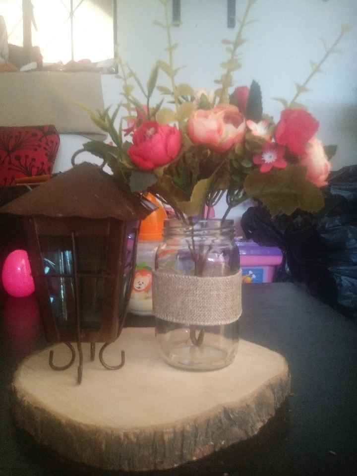 Mis centros de mesa.... Flor natural o artificial?? - 1