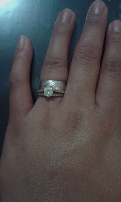 anillo oro blanco y amarillo