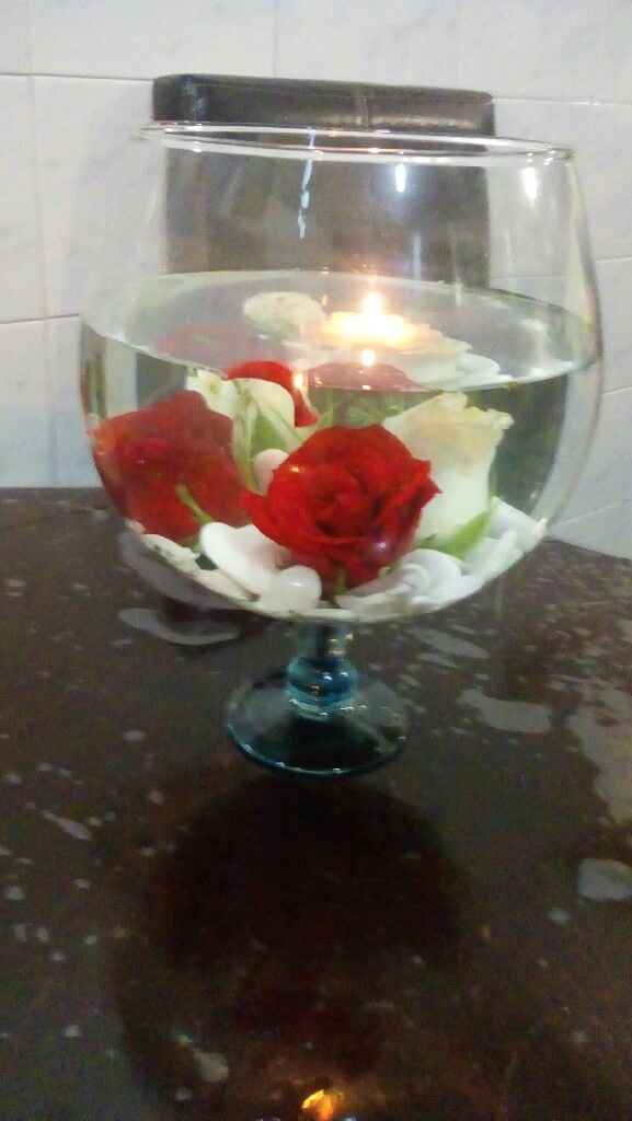 Centros de mesa con velas - 1