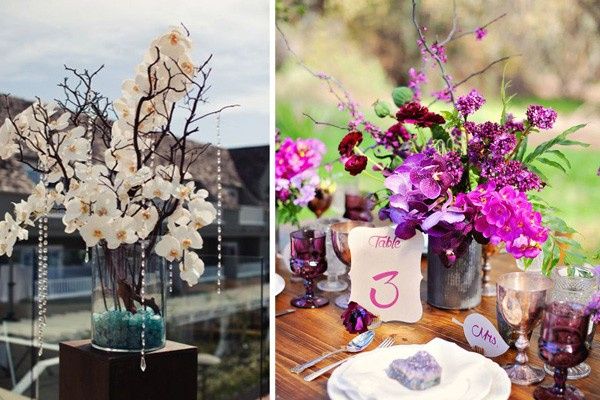 Tipo de flores para boda Moradas 4